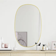 Specchio da Parete-Specchio a Muro-Specchio Decorativo Dorato 70x45 cm