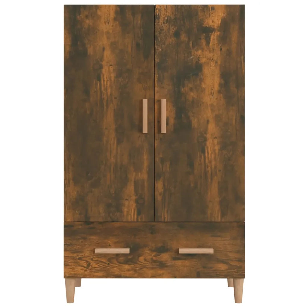 Credenza | Madia | Buffet da pranzo | Armadio da pranzo Rovere Fumo 70x31x115 cm in Legno Multistrato