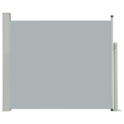 Tenda da sole laterale retrattile/schermo privacy per patio giardino terrazza balcone 100 x 300 cm grigio 02_0007183