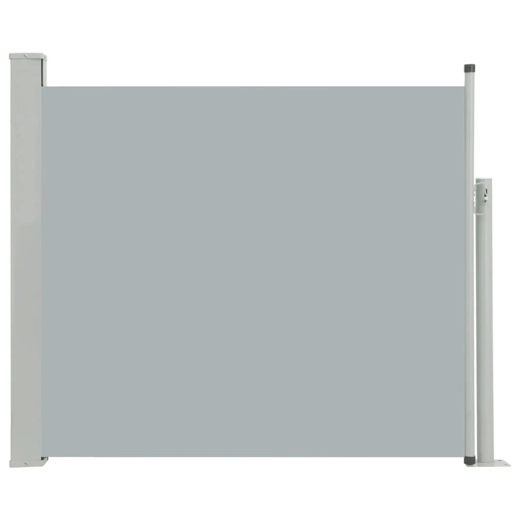 Tenda da sole laterale retrattile/schermo privacy per patio giardino terrazza balcone 100 x 300 cm grigio 02_0007183