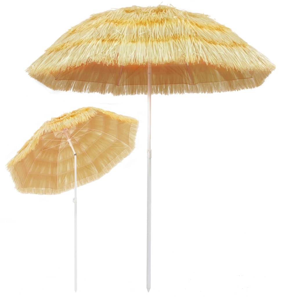 Ombrellone da spiaggia naturale 180 cm stile hawaiano 02_0008400
