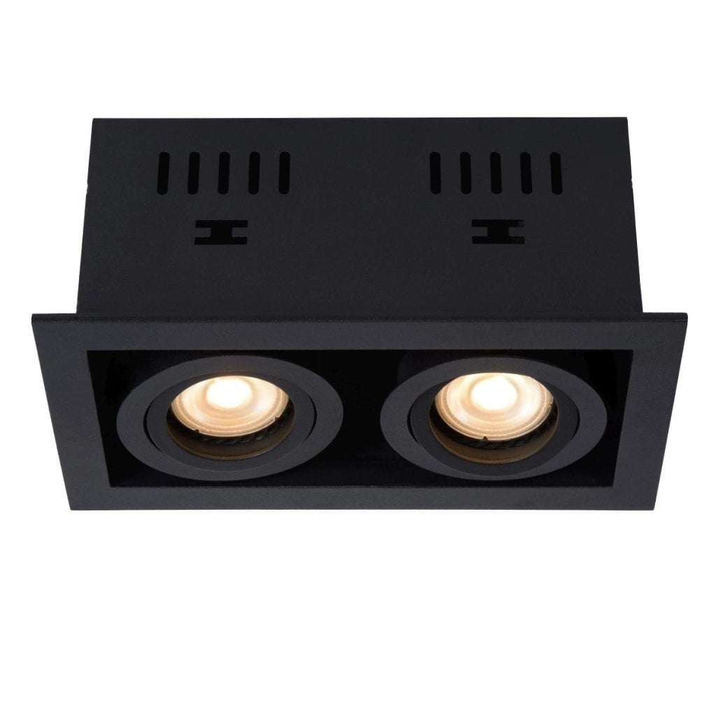 Lucide Chimney faretto soffitto doppio GU10 nero 09926/02/30