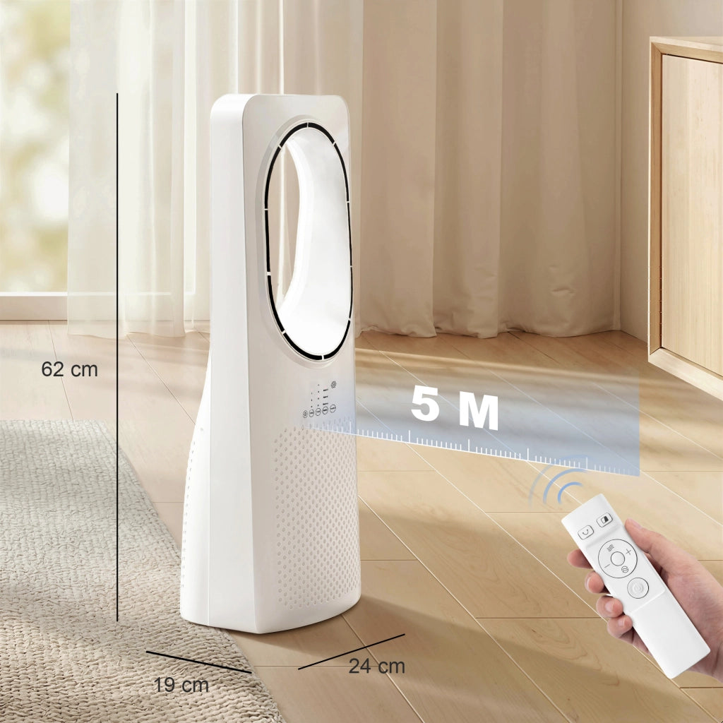 Ventilatore a Torre Senzapale ¨C Zephmum ¨C Bianco 36dB Telecomando LED