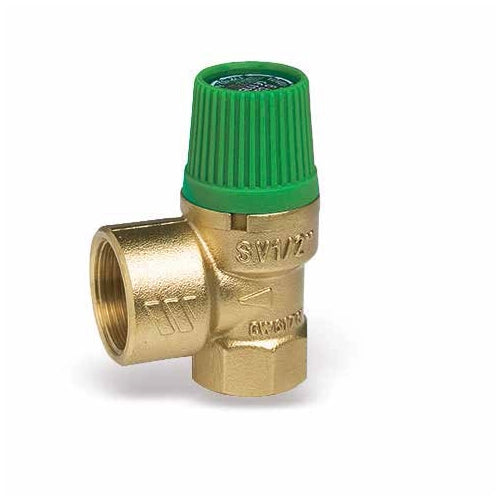VALVOLA DI SICUREZZA PER IMPIANTI SOLARI SVE SOL- 1/2 x 3/4 10 bar- WATTS- pezzi 1