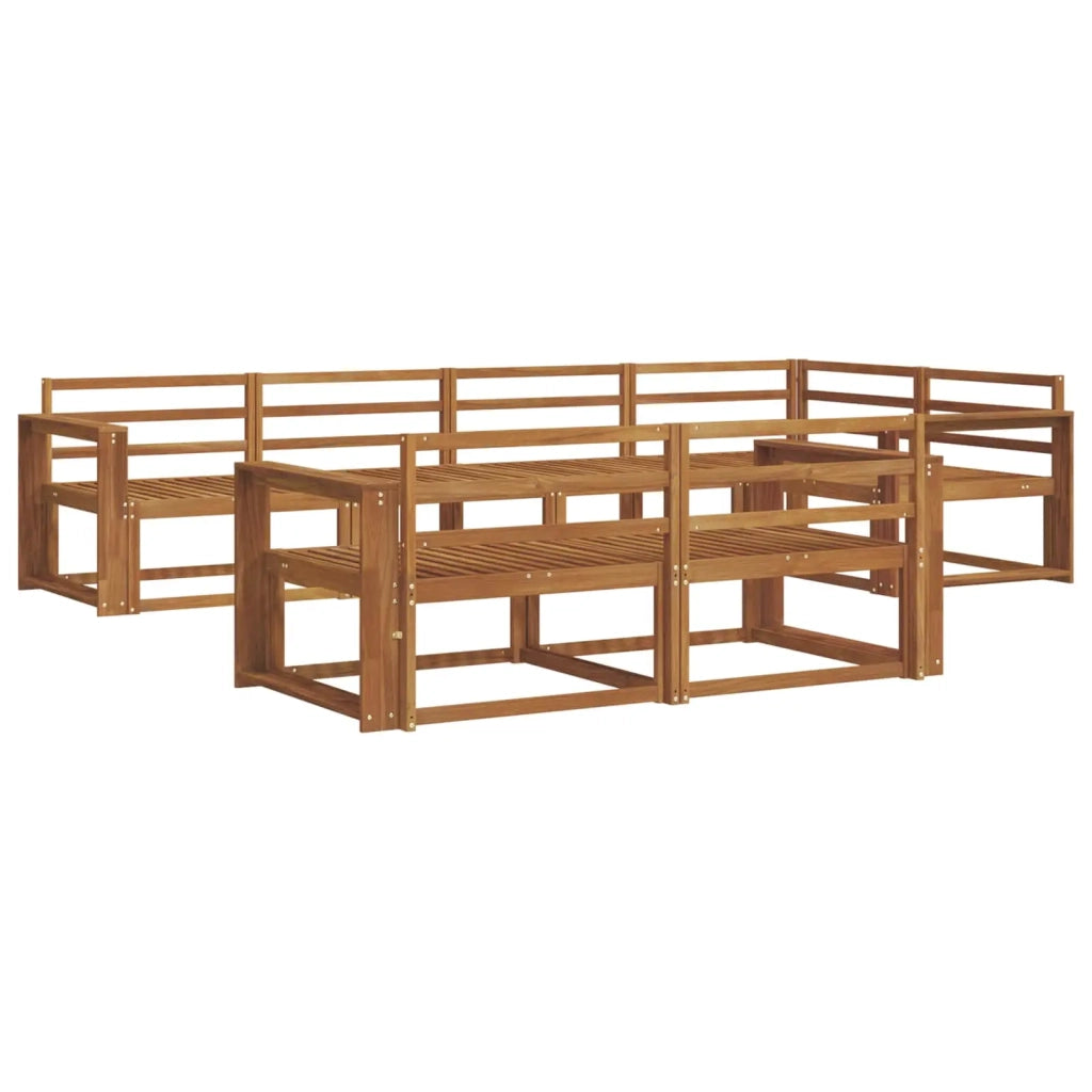 Set di divani da esterno 7 pcs Naturale