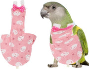 Prodotti per uccelli - Luiers per uccelli riutilizzabili per pappagalli e colombi - colore rosa - accessori per uccelli
