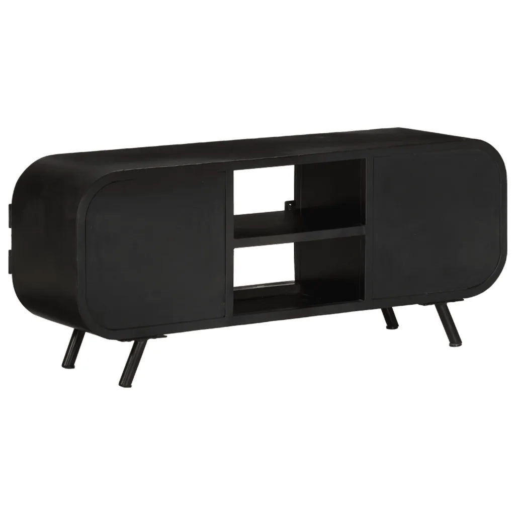 Mobile Porta TV 110x30x45 cm in Legno Massello di Mango Grezzo 328414