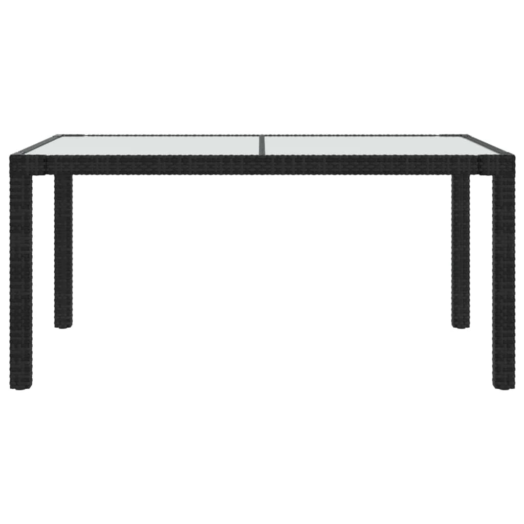 Salotto da esterno in 5 pezzi con cuscini in resina intrecciata nera 02_0014955