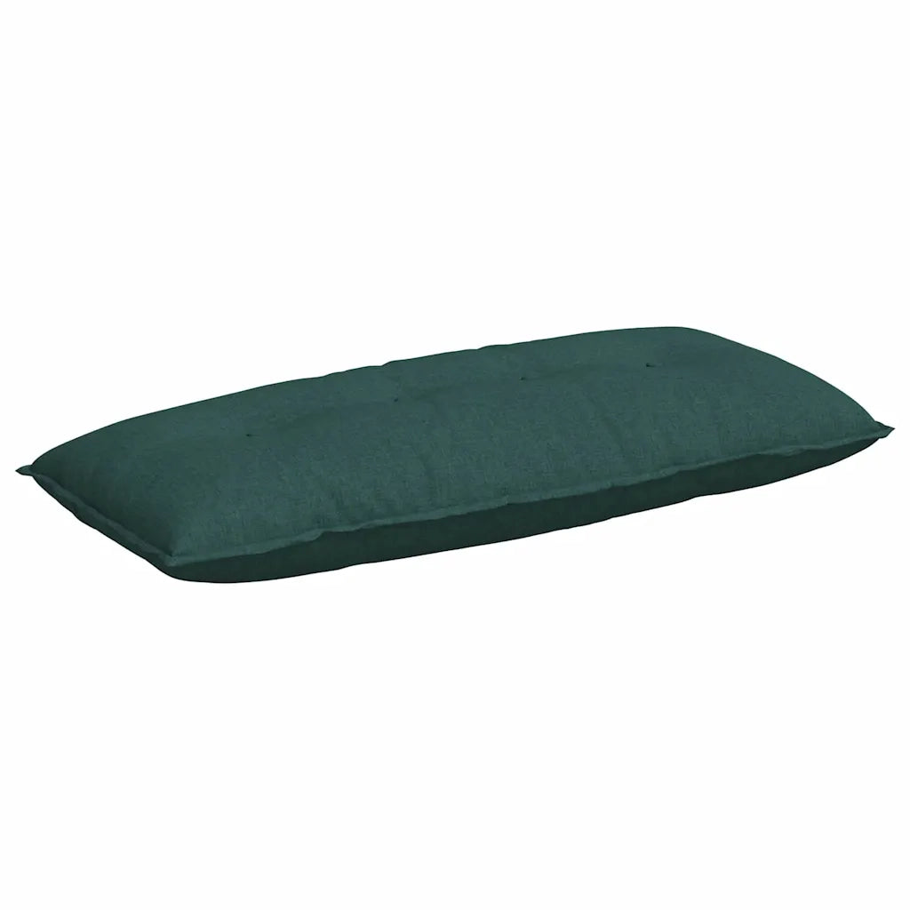 Cuscino per Schiena Verde Scuro 120 x 19 x 50 cm Tessuto