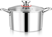 Pentola da cucina 22 cm - acciaio inossidabile premium - adatta a induzione - 5 l
