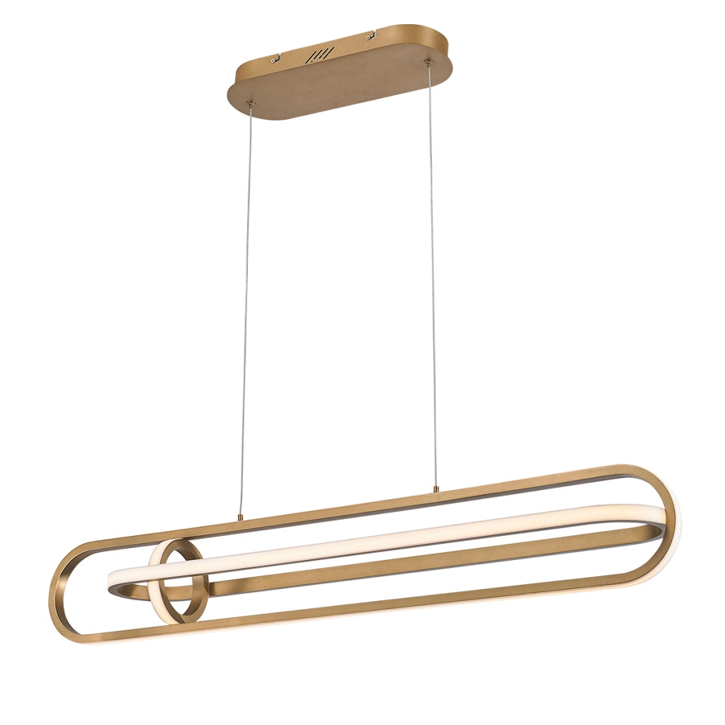 Lampada sospesa LED moderna oro 107 cm Demark Quintiesse