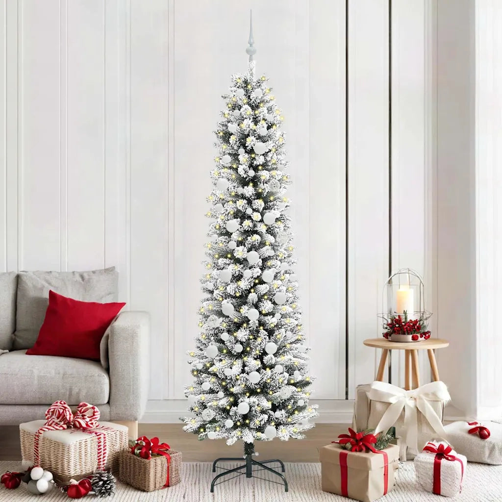 Albero di Natale | Decorazioni natalizie artificiale con 300 LED Bianco 210 cm