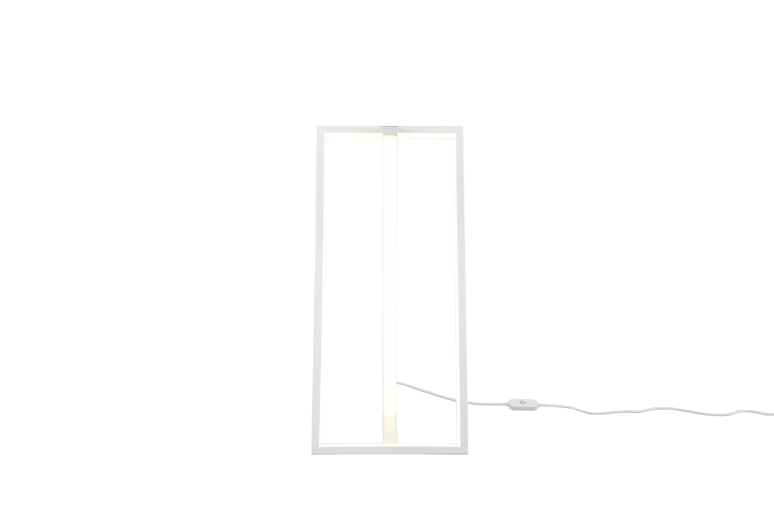 Lampada tavolo da Interno a led in Metallo Bianco Opaco