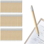 Mini potloden in gom con punta di grafite naturale da 10 cm - matite da disegno in legno per scuola e casa