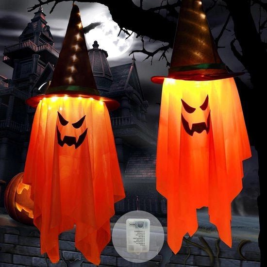 Decorazione di Halloween Hangedevi Hanno 1 m di Lunghezza Catena di Luce Batteria 8 Modalità di Illuminazione