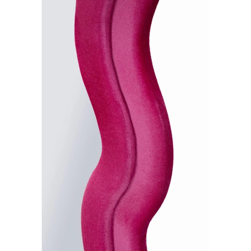 Specchio Da Muro Miki Velluto Fuxia cm 60x4x160 (misura Specchio cm 39x135)