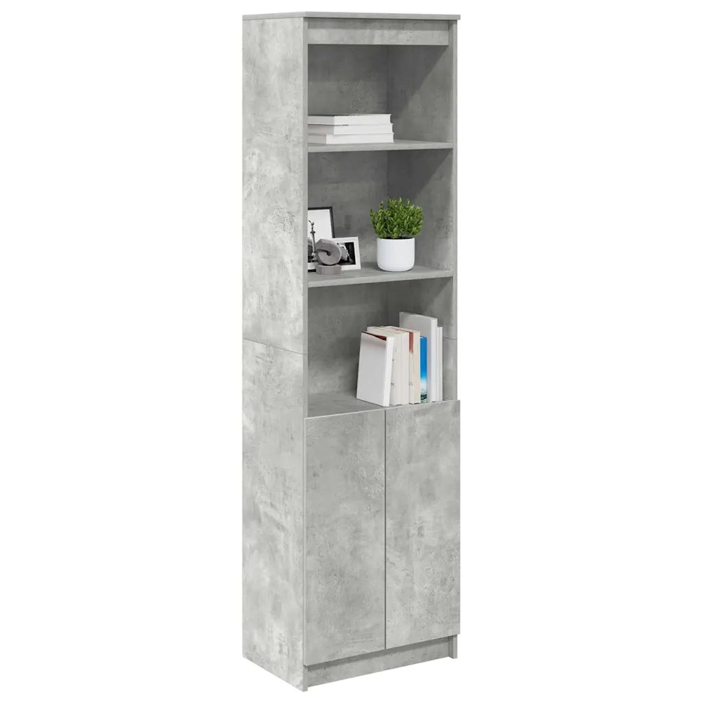Credenza Grigio Cemento 50x35x180 cm in Legno Multistrato 3328465