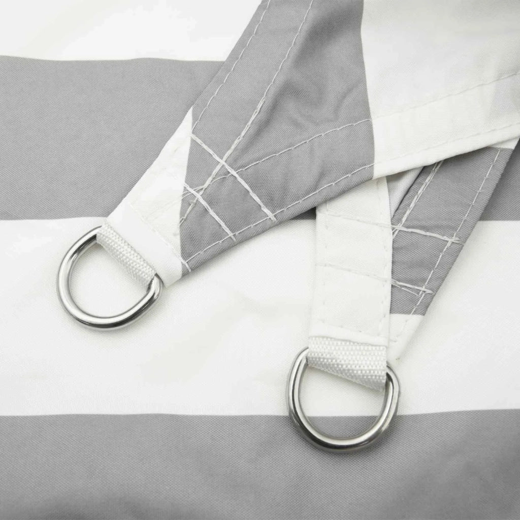 Vela Parasole | Telo Ombra | Vela da ombra solare Grigio chiaro e bianco 3 x 3 x 4,24 m