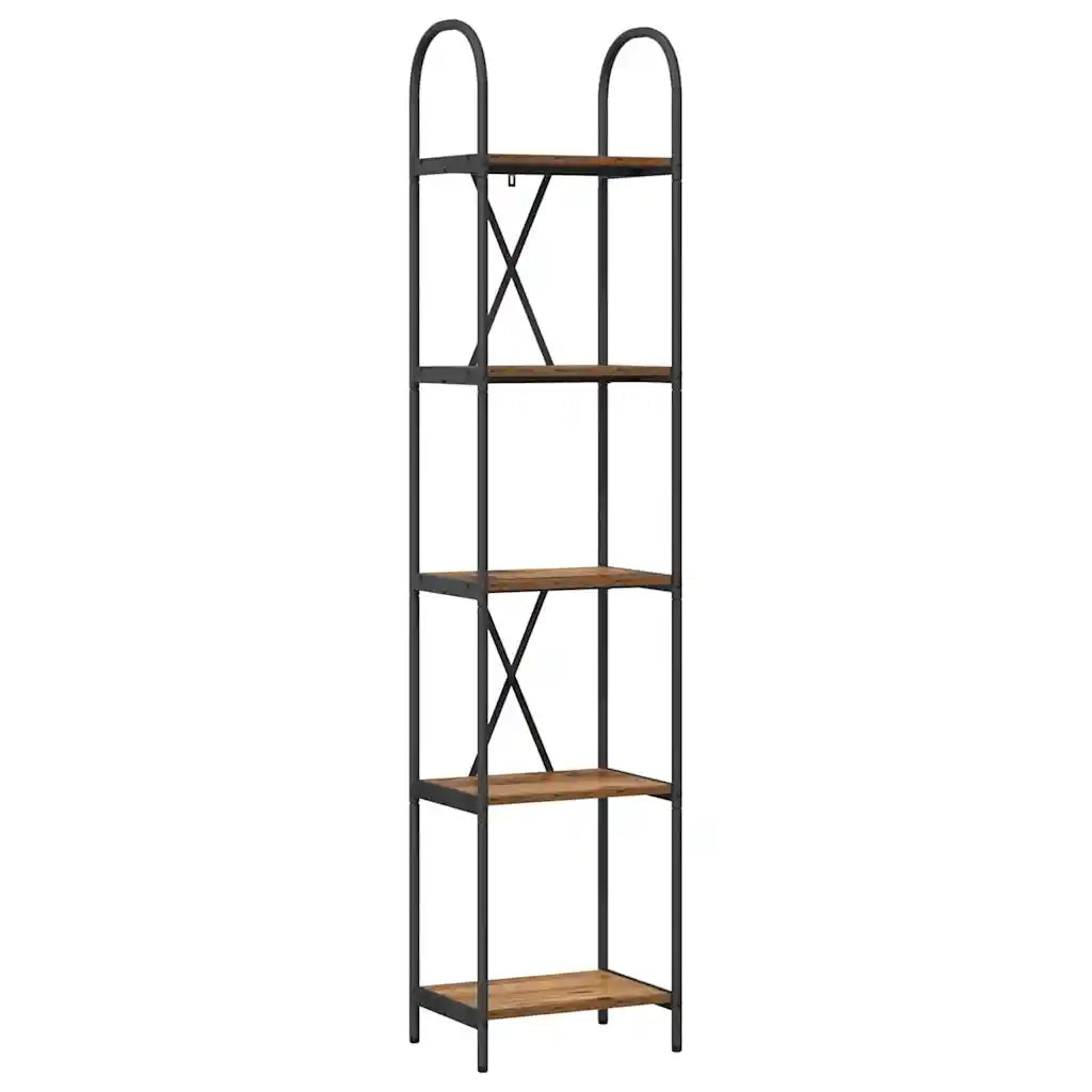 Libreria-Scaffale per Libri-Mobile di Stoccaggio Legno vecchio 40 x 30 x 183 cm Legno multistrato 623877