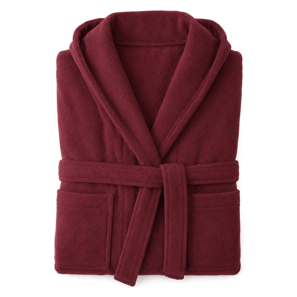 Satotite, Accappatoio 100% Cotone con Cappuccio, Rosso Bordeaux
