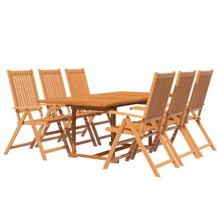 Set Mobili da Pranzo da Giardino 7 pz Legno Massello di Acacia cod mxl 43544