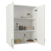 Isili, Mobile Pensile 2 Ripiani, 70x90h cm Bianco