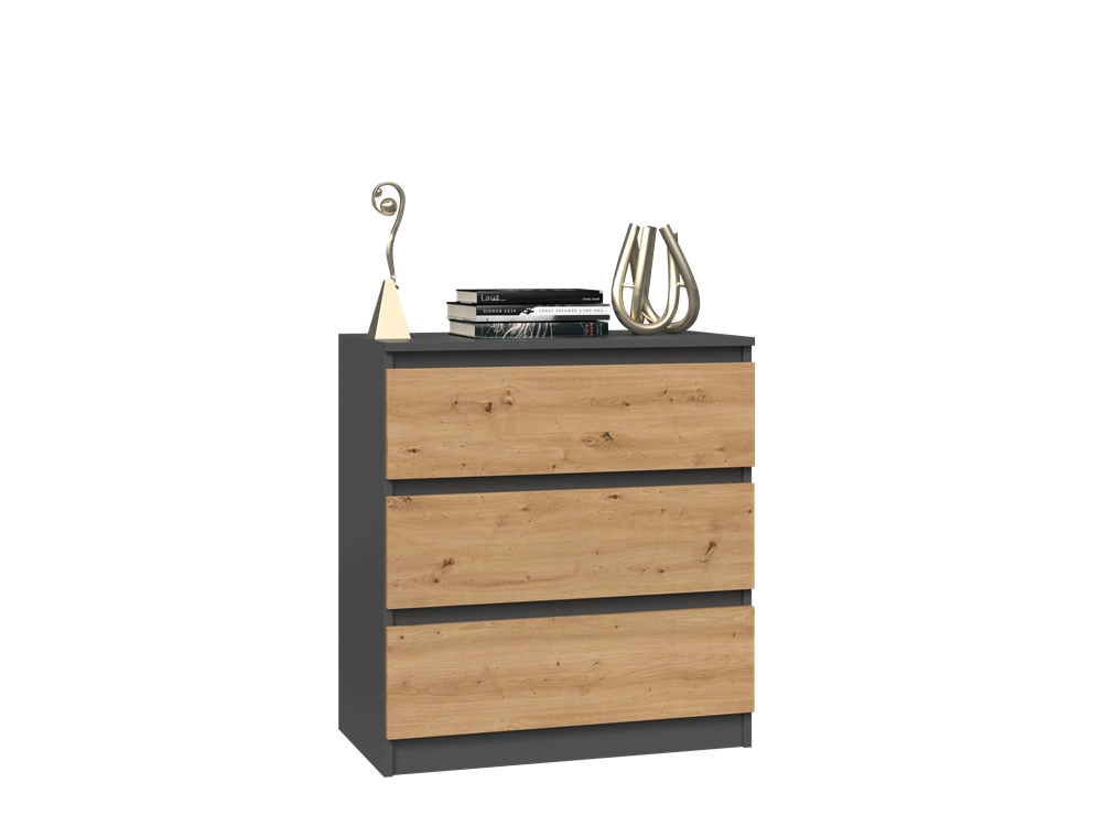 Cassettiera MALWA M3 antracite artisan per camera e soggiorno