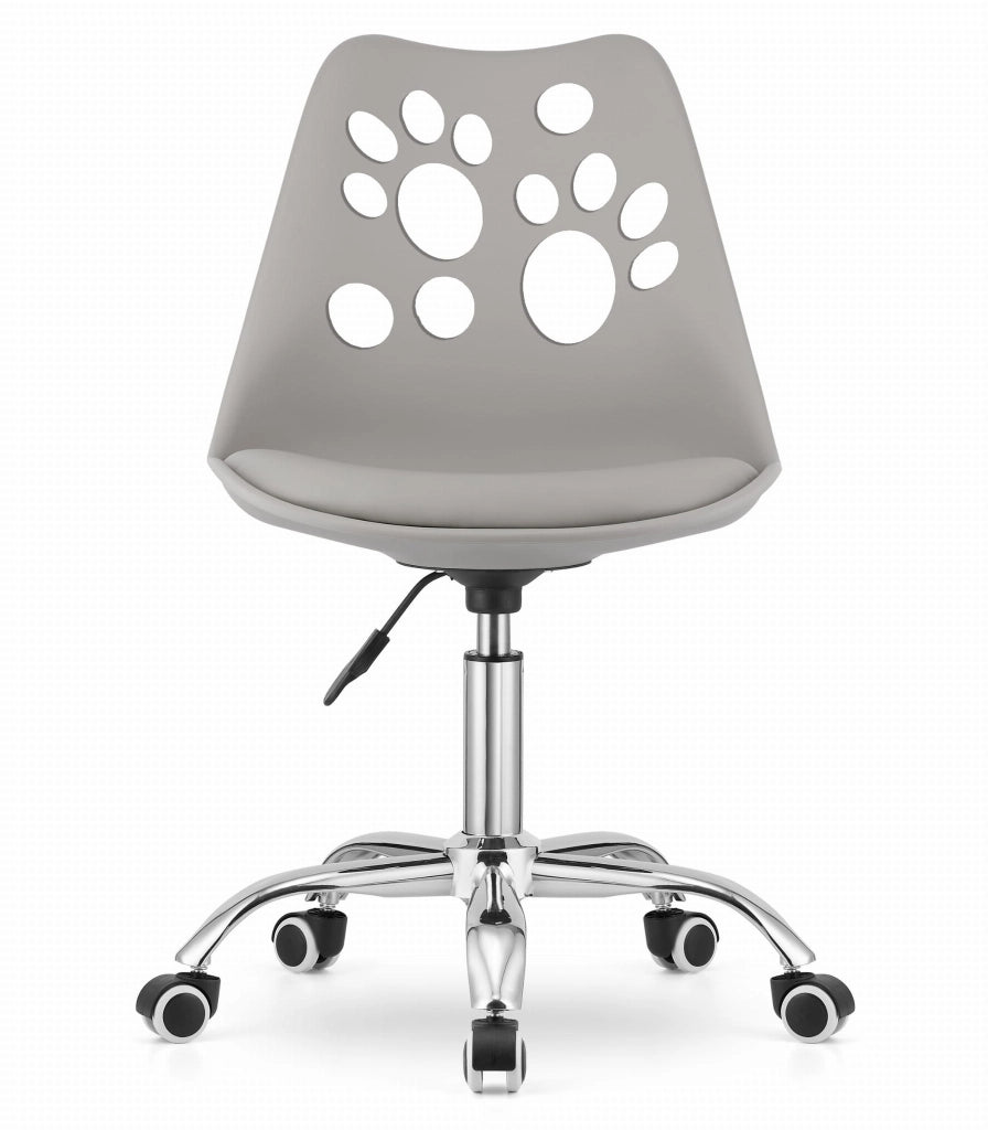 Sedia girevole Valora PRINT grigia dal design ergonomico regolabile