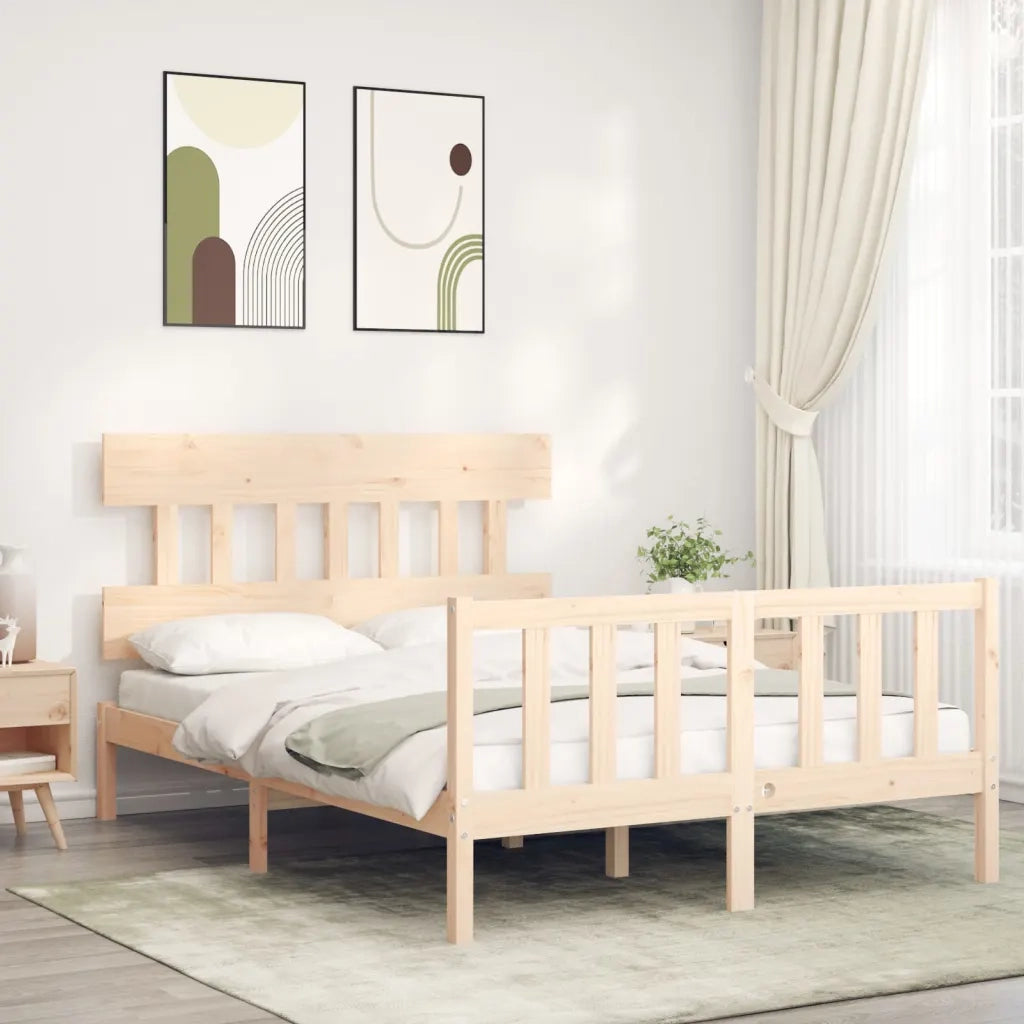 Giroletto senza Materasso 140x200 cm in Legno Massello di Pino 3193336