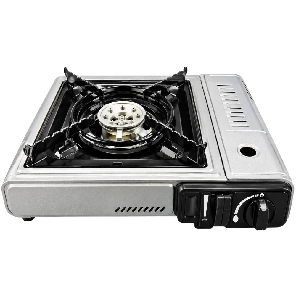 Kemper 104987e fornello da tavolo smart cartuccia butano attacco baionetta accensione piezo con valigetta 160 g/h 2,2 kw