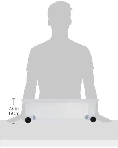 Stefanplast CONTENITORE MULTIUSO ROLLBOX con ruote Lt. 30 - cm. 59x39x18,5 h