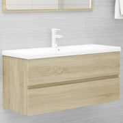 Mobile con Lavabo Integrato Rovere Sonoma in Legno Multistratocod mxl 120677