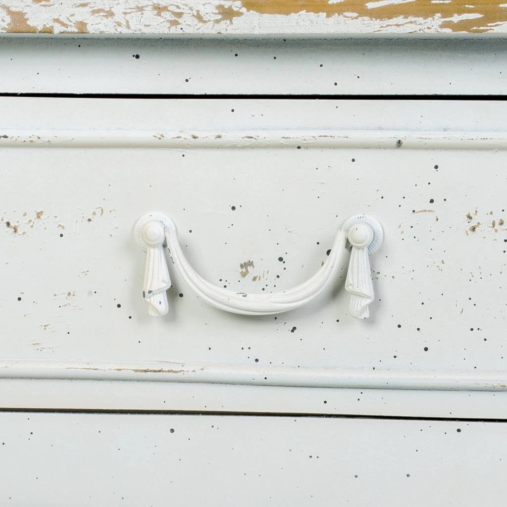 Mobile da ingresso in legno laccato bianco 115x50x80h
