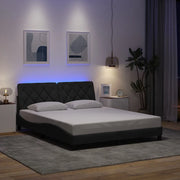 Giroletto con LED senza Materasso-Struttura Letto 160x200 cm Tessuto 898577