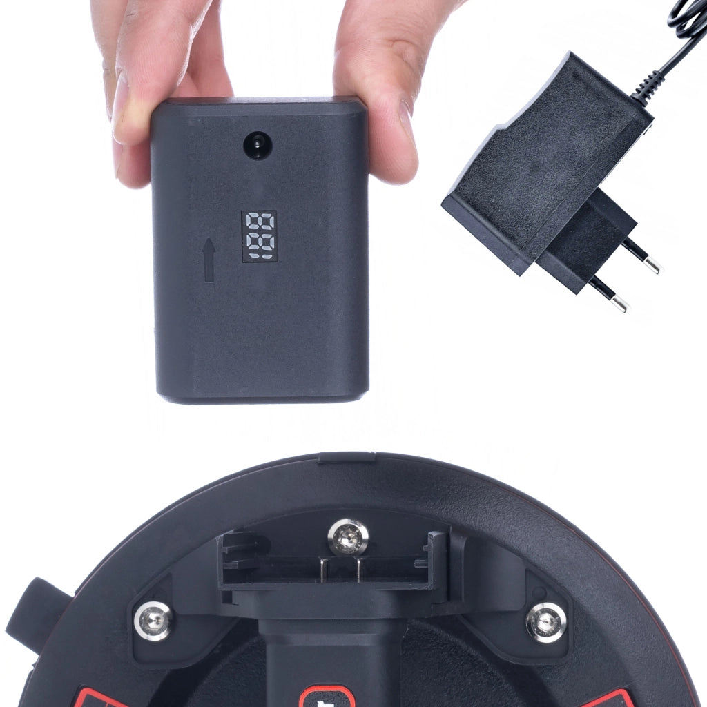 Ventosa a Batteria per Piastrelle – Indicatore Intelligente e Manometro | Portata 200 kg, Diametro 200 mm