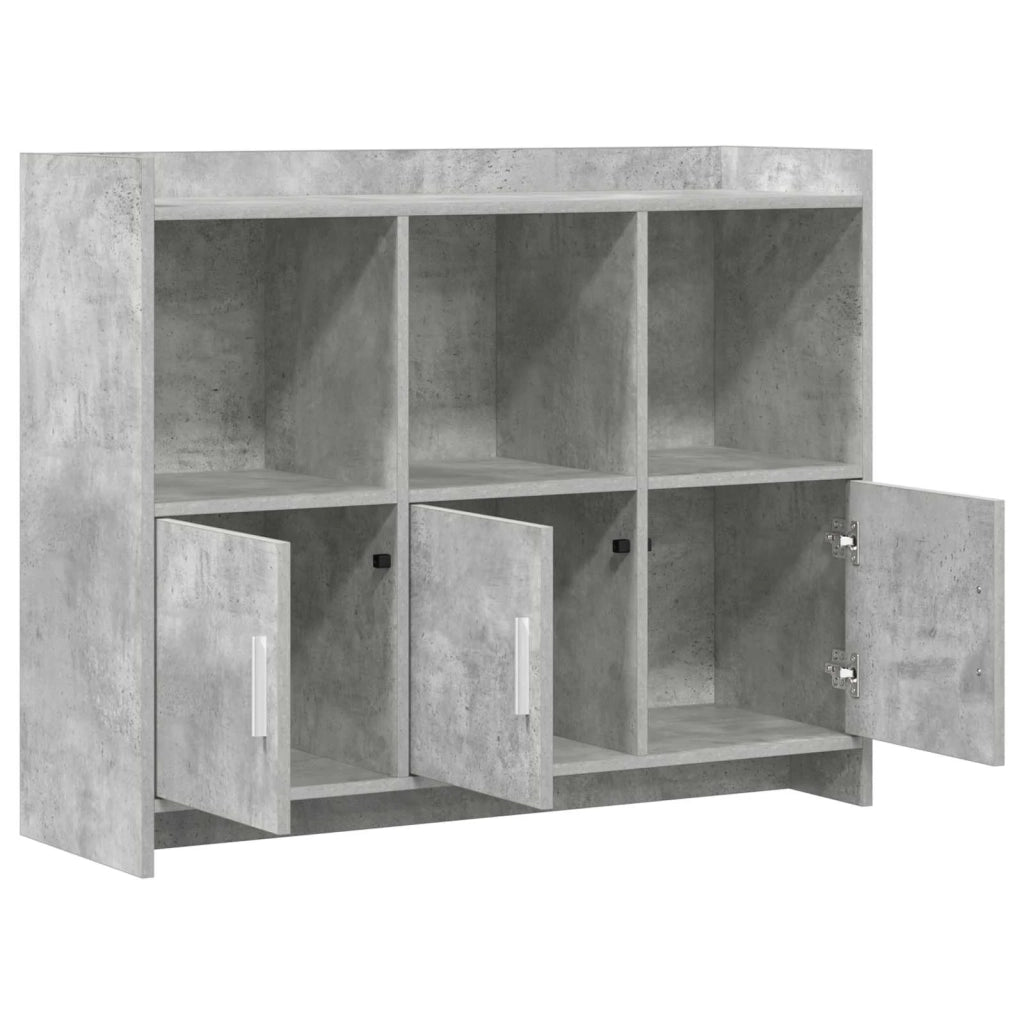 Credenza Grigio Cemento 98,5 x 33 x 80 cm Legno ingegnerizzato 8011142