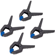 Trade Shop - Set Di 4 Morsetti Morsetto Strettoio Pinza A Molla In Plastica -