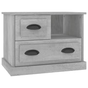Comodino | Armadio da Notte | Mobiletto da notte Grigio Cemento 60x39x45 cm