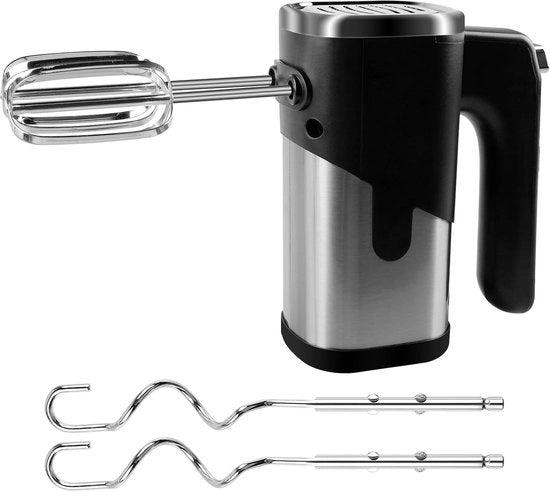 Mixere elettrico per cucina, handmixer, mixere per cucina con 2 uncini per pasta e 2 martelli per torte