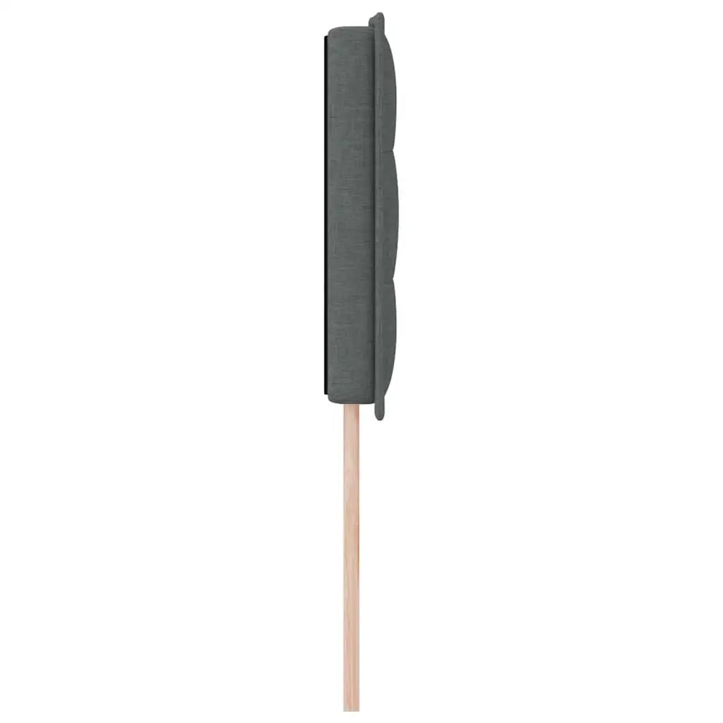 Testiera LED con strisce LED Grigio scuro 144 cm Tessuto 3337986