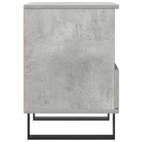 Comodino Grigio Cemento 40x35x50 cm in Legno Multistrato 830644
