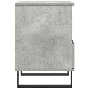 Comodino Grigio Cemento 40x35x50 cm in Legno Multistrato 830644
