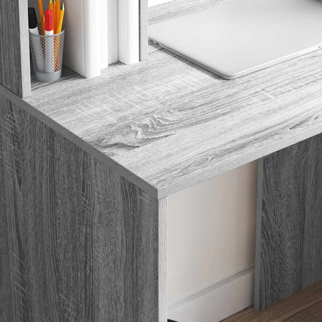 Scrivania Grigio Sonoma 91 x 50 x 149 cm Legno ingegnerizzato 869263