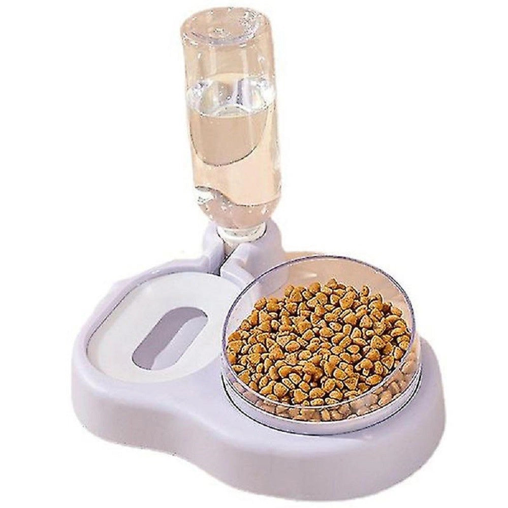 Trade Shop - Set Distributore 2in1 Alimentatori Automatici Acqua Alimenti Ciotole Cani Gatti -