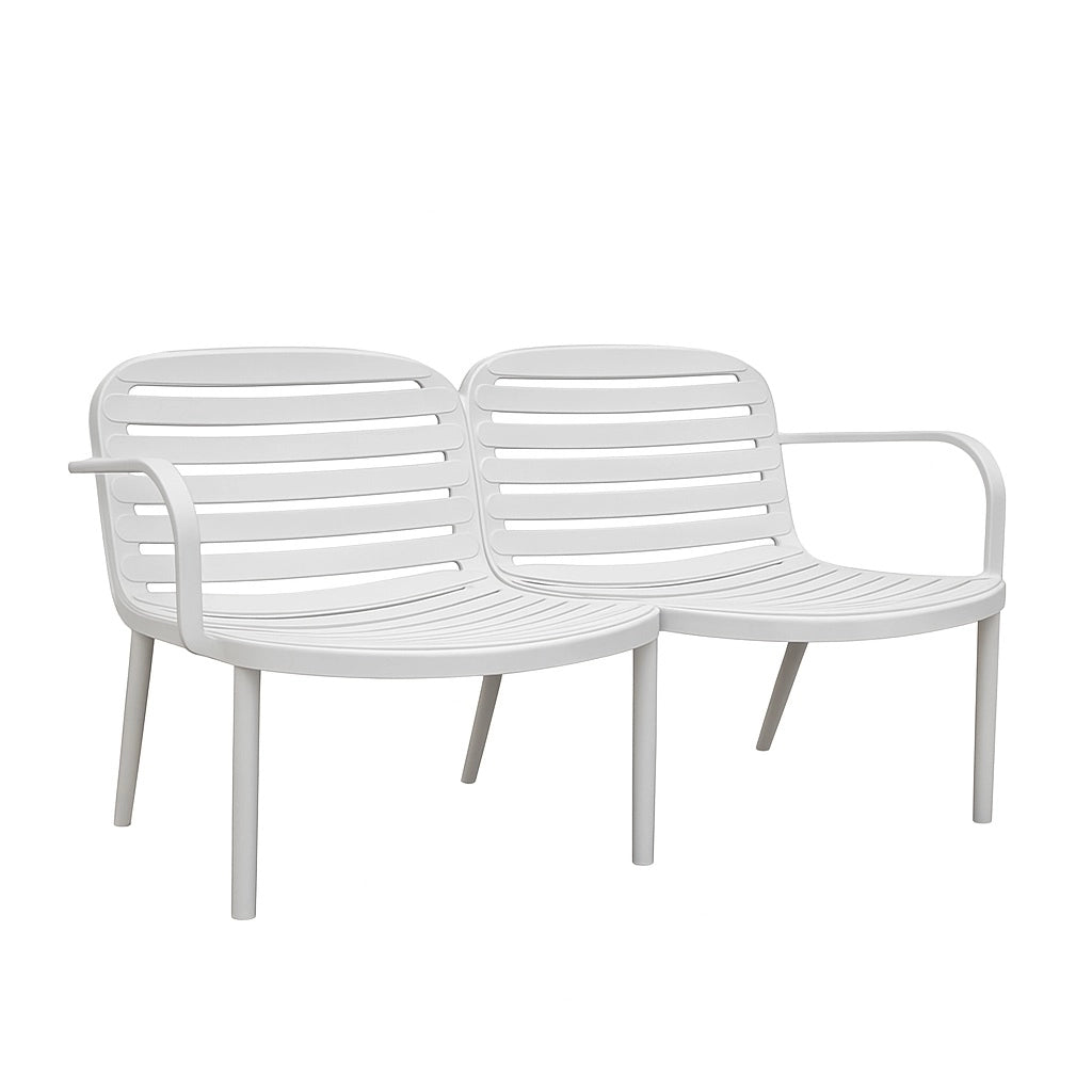SET SALOTTO EROS BIANCO CON DIVANO, POLTRONE E TA.