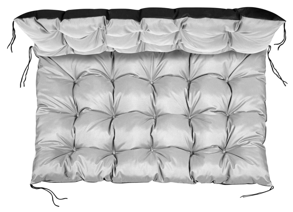 AIO FACTORY 120x80 cm Cuscino da giardino impermeabile Letto per cani grigio chiaro