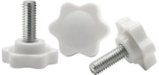Set di viti a stella in plastica con maniglia a sterzo - 10 pezzi - viti a stella M6x12mm con alette