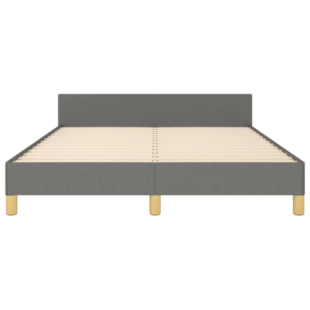 Giroletto senza Materasso Grigio Scuro 140x200 cm Tessuto