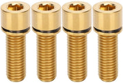 Set di manubri per bicicletta da 4 - M7 x 20 mm - Lega di titanio - Leggero - Duraturo - Resistenza alla corrosione - Viti per bicicletta
