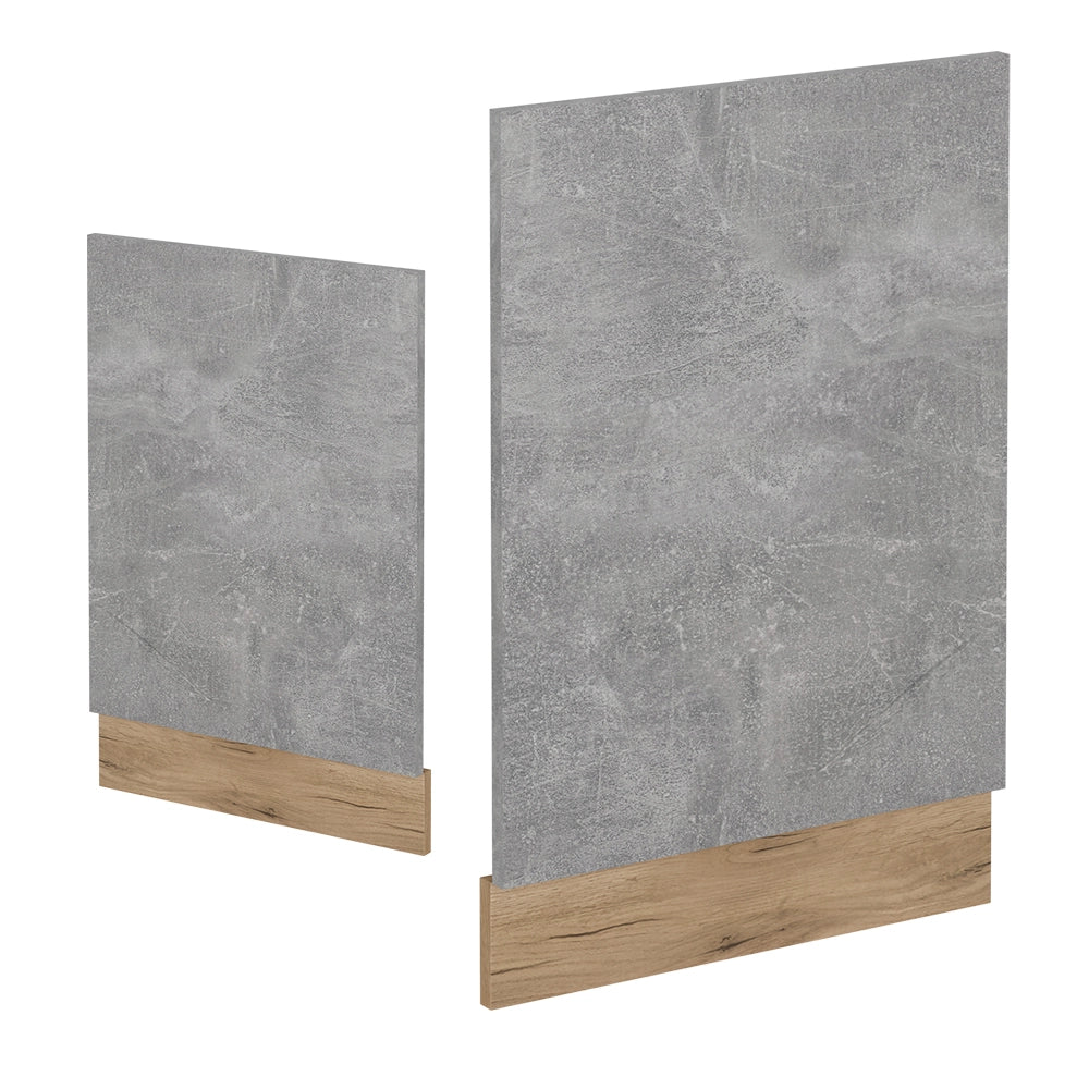 Pannello frontale R-Line Calcestruzzo/Rovere dorato 45 cm senza piano di lavoro Vicco